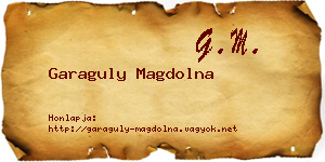 Garaguly Magdolna névjegykártya